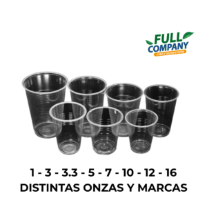 Vasos plásticos (1oz - 3oz - 3.3oz - 5oz - 7oz - 10oz - 12oz - 16oz)