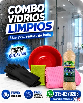 Combo vidrios limpios