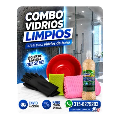 Combo vidrios limpios