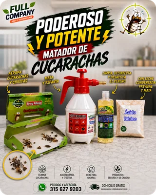 Combo Poderoso y potente matador de cucarachas