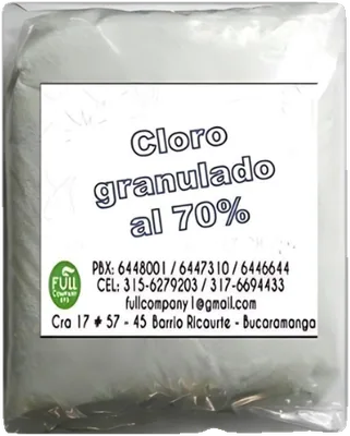 Cloro granulado al 70%