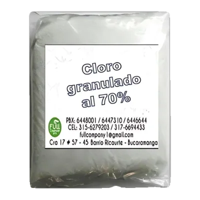 Cloro granulado al 70%