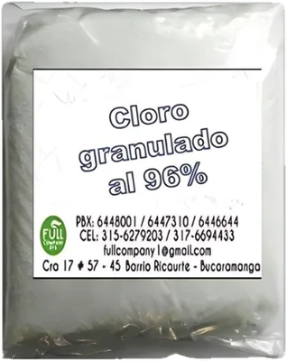 Cloro granulado al 91%