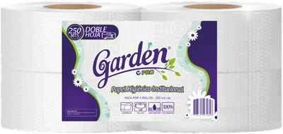 Papel higiénico industrial 250 mt doble hoja Garden