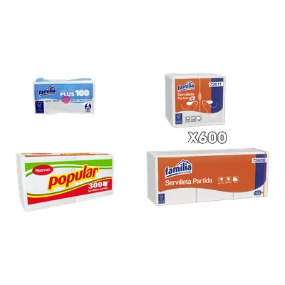 Servilletas (x100, x150, x300, x600)