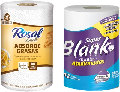 Toalla de papel triple hoja en rollo